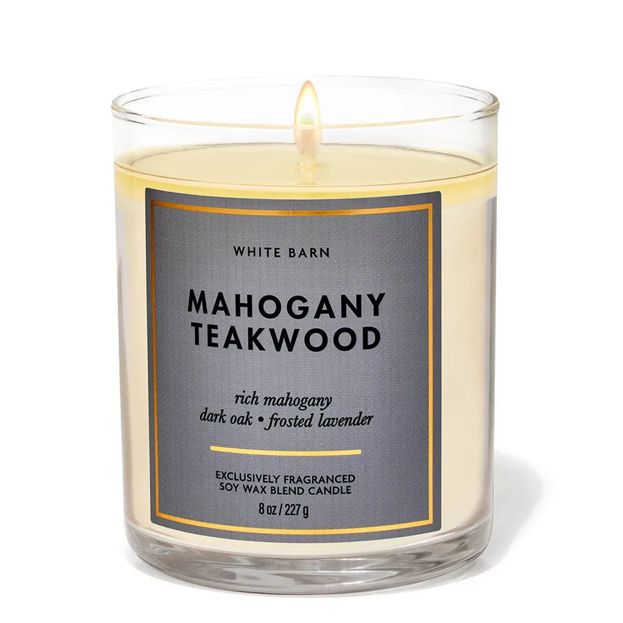 Bath and Body Works Mahogany Teakwood Single Wick Candle