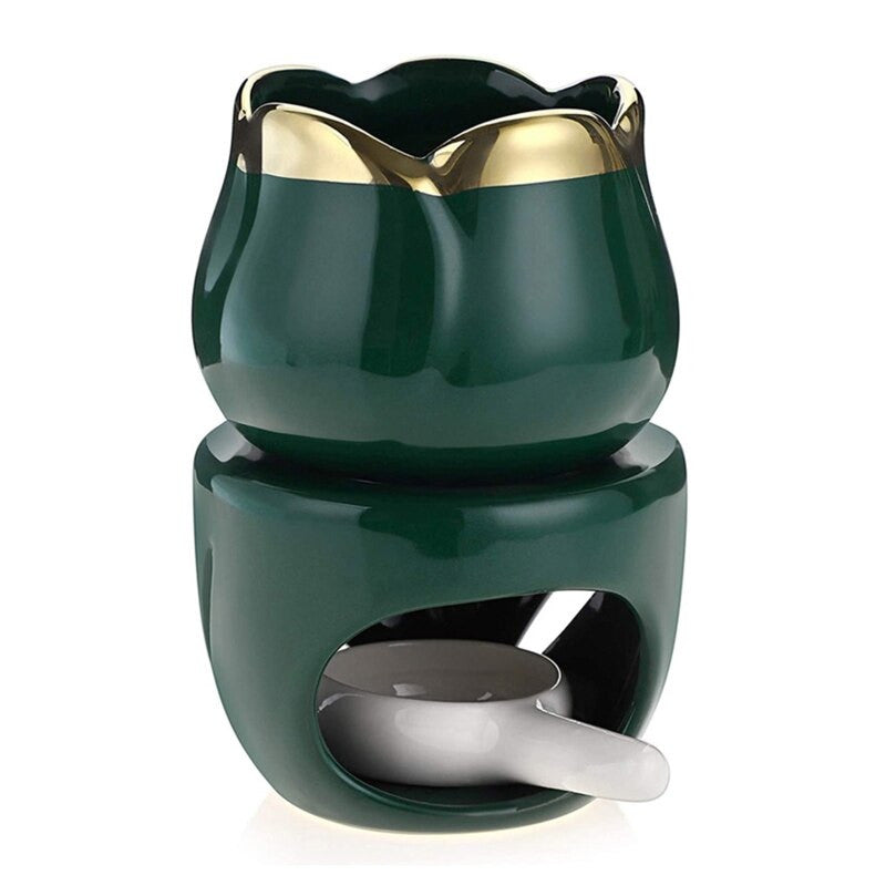 Emerald Green Ceramic Wax Melt Burner