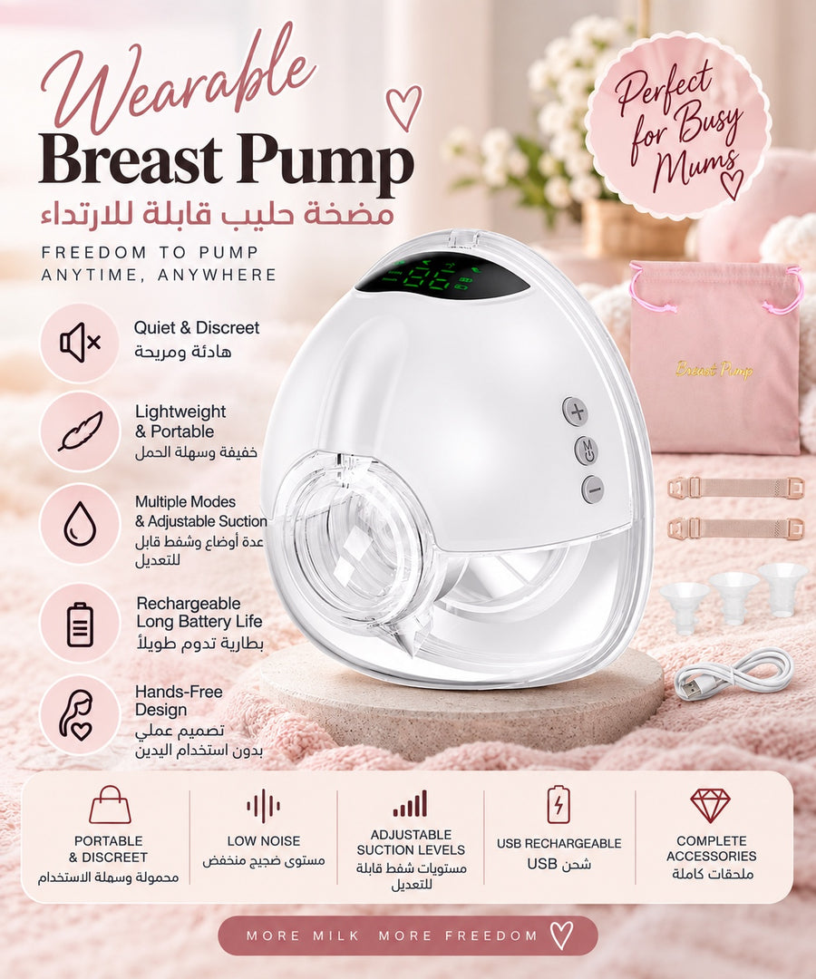 Lulia Wearable Electric Breast Pump – White