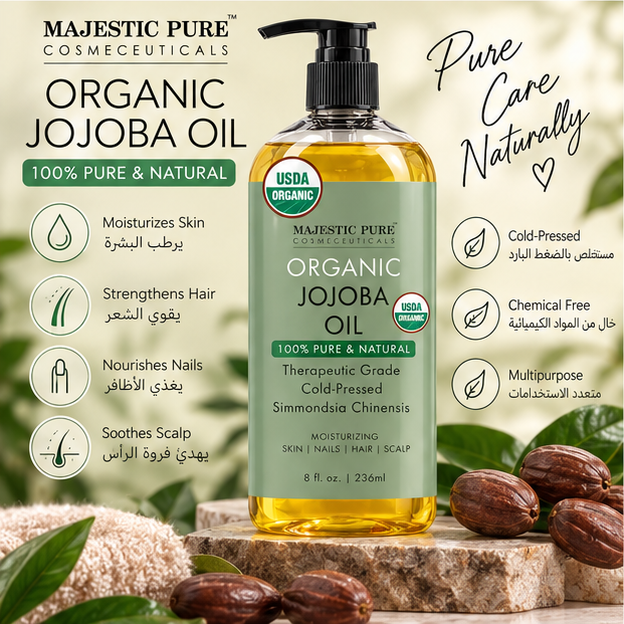 Majestic Pure Organic Jojoba Oil