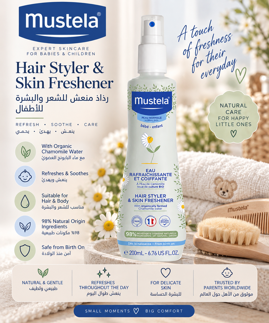 Mustela Hair Styler & Skin Freshener – 200 ml