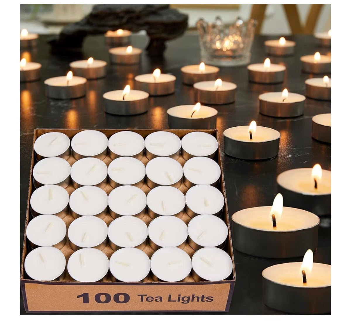 Tea Light Candles – 100 Pack